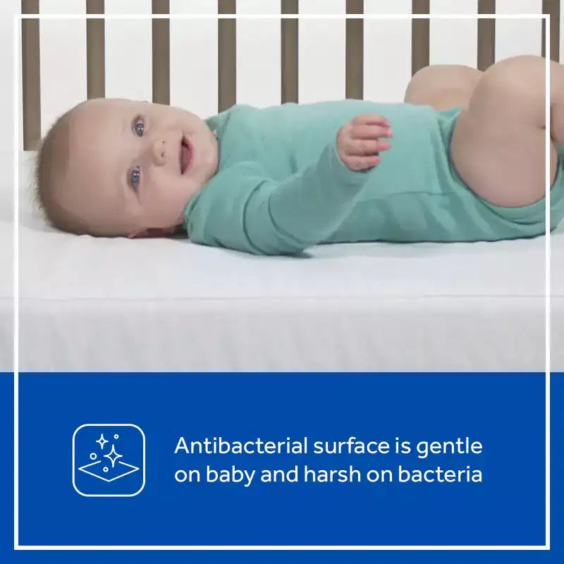 Antibacterial 2-Stage Foam Crib and Toddler Mattress