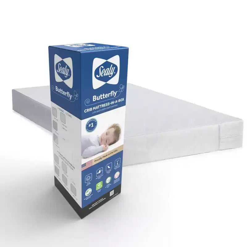 Antibacterial 2-Stage Foam Crib and Toddler Mattress