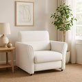 Fauteuil d'appoint en tissu mi-siècle, fauteuil de lecture en velours rembourré pour le salon