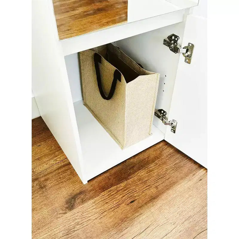HomeStock 70.9 in.H x 17.72 in.W White Wood Composite Closet System for Universal Storage with Storage Bins