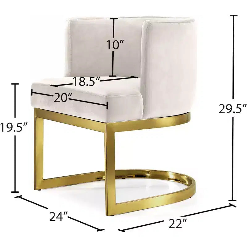Meridian Furniture,Gianna Velvet Dining Chair