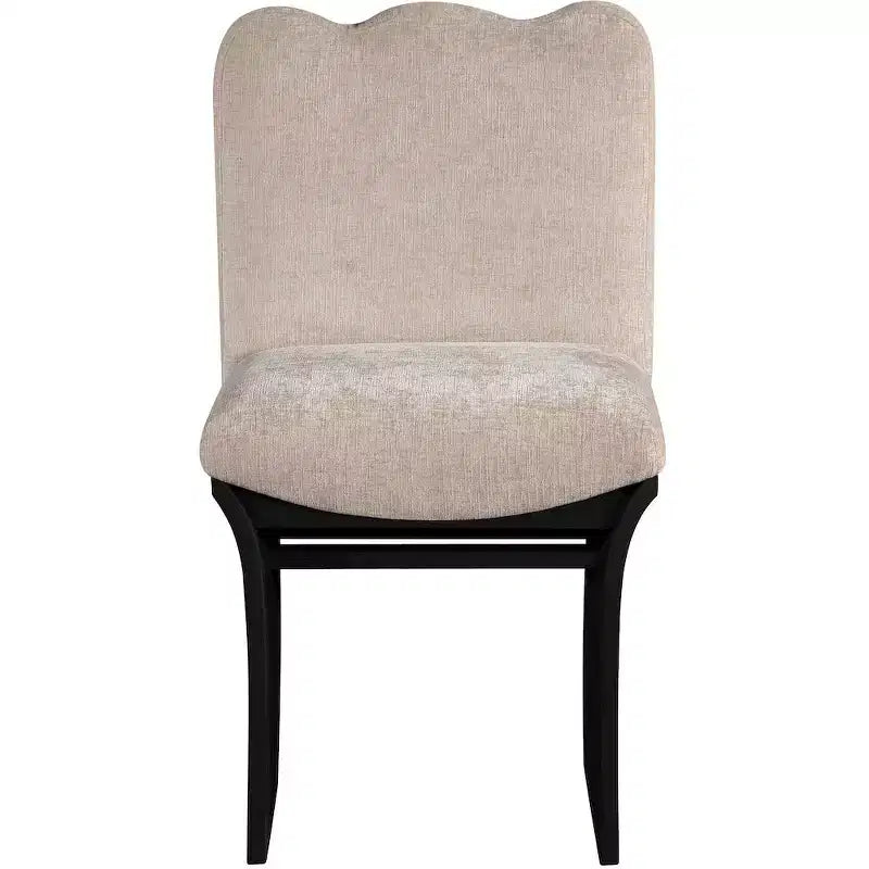 Meridina Furniture,Shaw Beige Chenille Fabric Upholstered Dining Chair