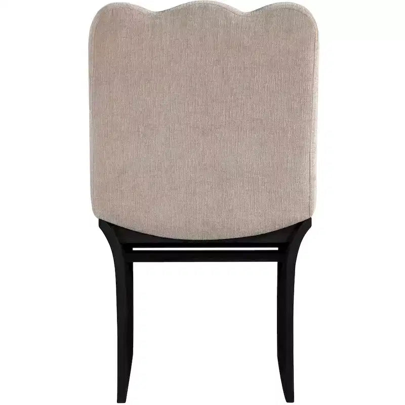 Meridina Furniture,Shaw Beige Chenille Fabric Upholstered Dining Chair