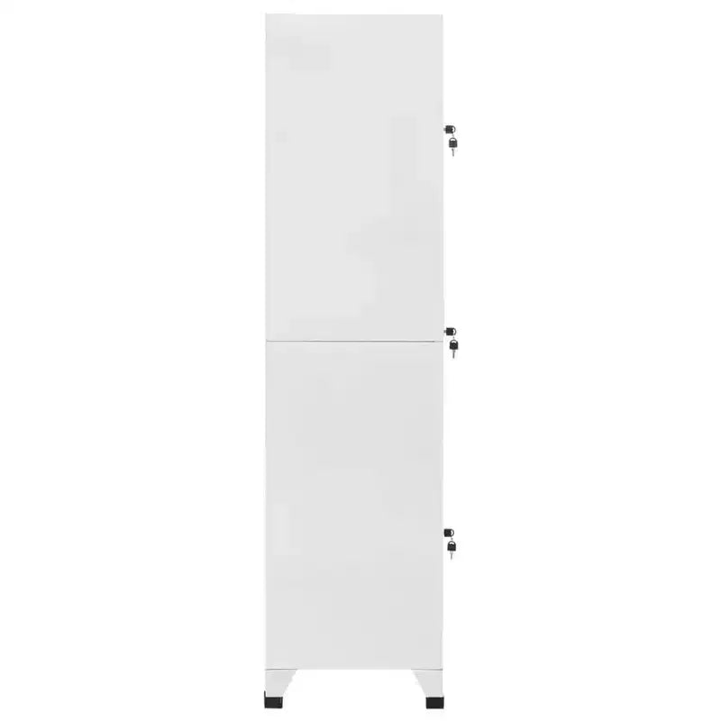 vidaXL Steel Locker Cabinet with 3 Compartments - Resistant, Easy Assembly, Secure Storage, and Easy Cleaning