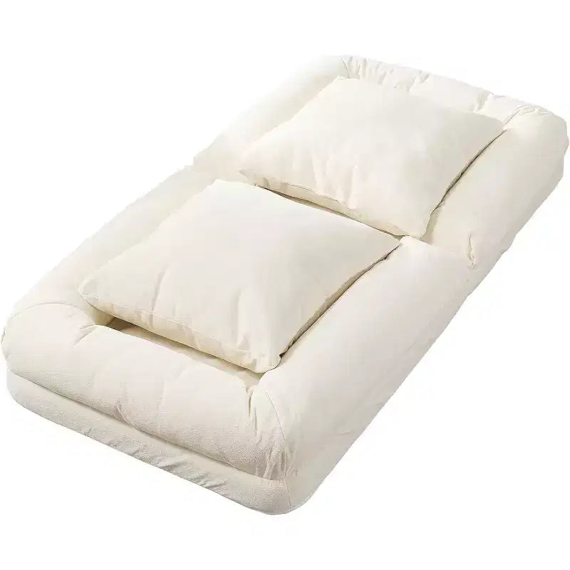 Human Dog Bed for Adult, Comfy Lazy Sofa Bed with 2 Pillows & 5 Adjustable Position, Chenille Upholstered Lounge Chair for Living Room Bedroom