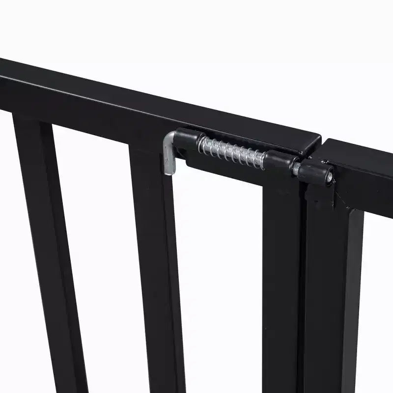 Metal Montessori Bed with Door and Fence Rails, House Floor Bed Frame for Kids and Toddlers