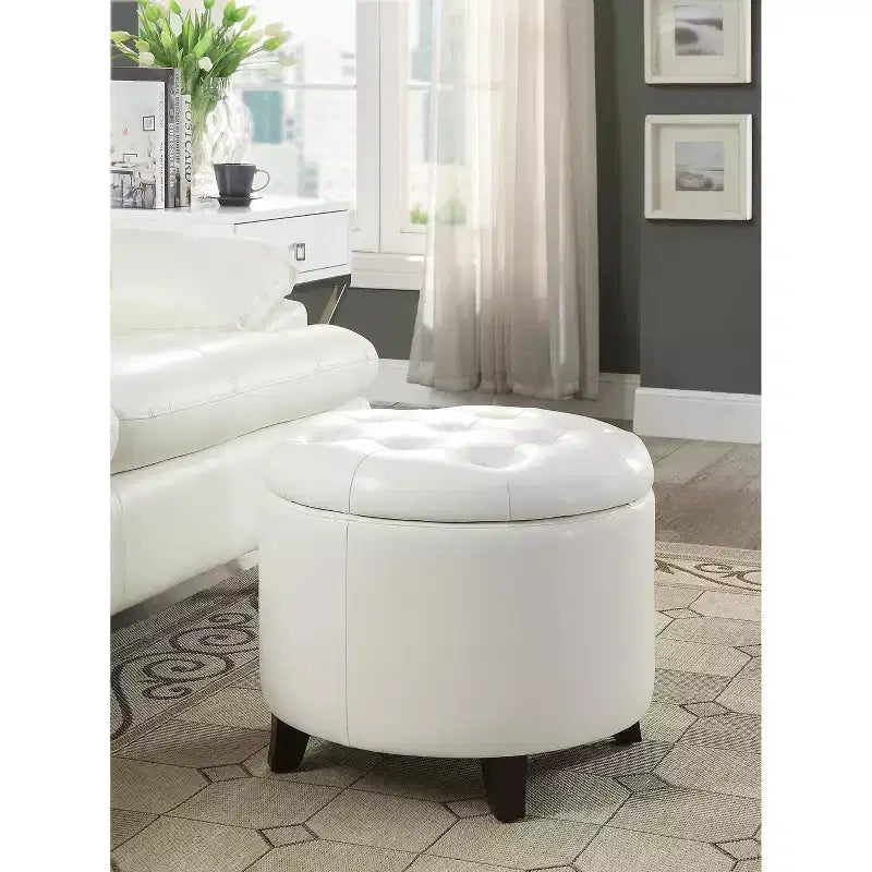 HomeStock Comfort Round Ottoman