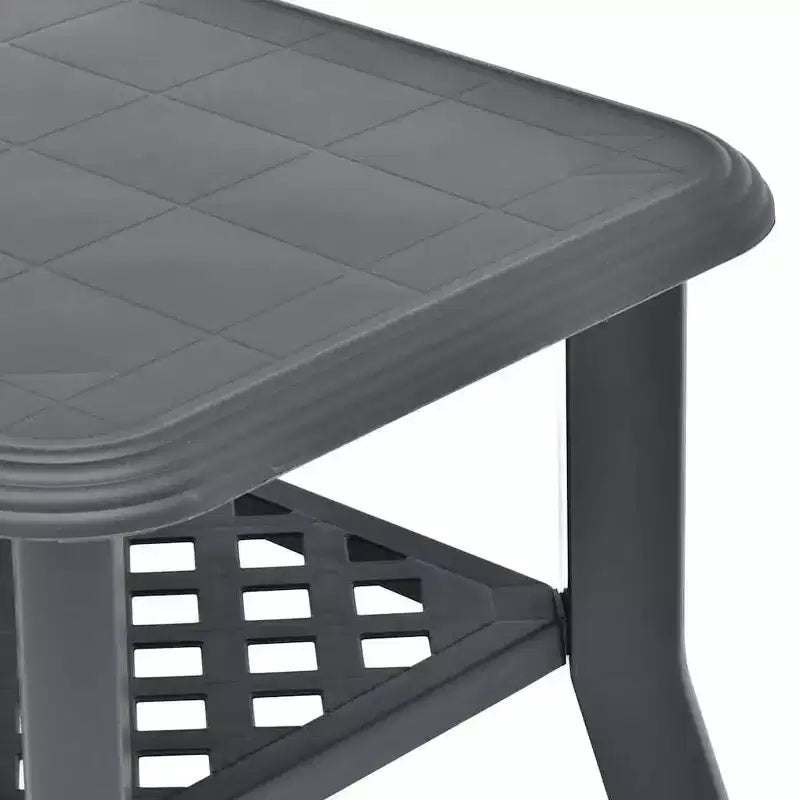 vidaXL Coffee Table End Table with Storage Shelf Side Couch Table Plastic